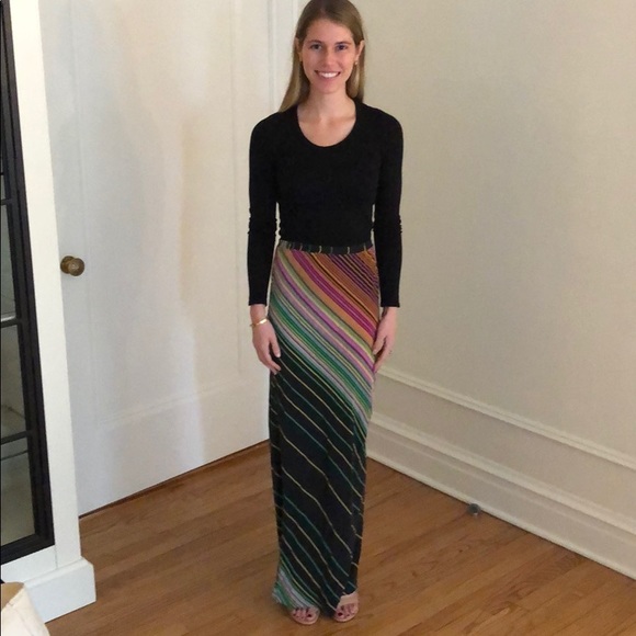 Amanda Uprichard rainbow maxi skirt - Picture 3 of 4